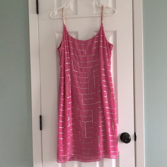 Liliana Pink with Gold Sequin party dress New without Tags Never Worn - Picture 4 of 10